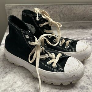 Black Converse platform  all stars men’s size 6.5
